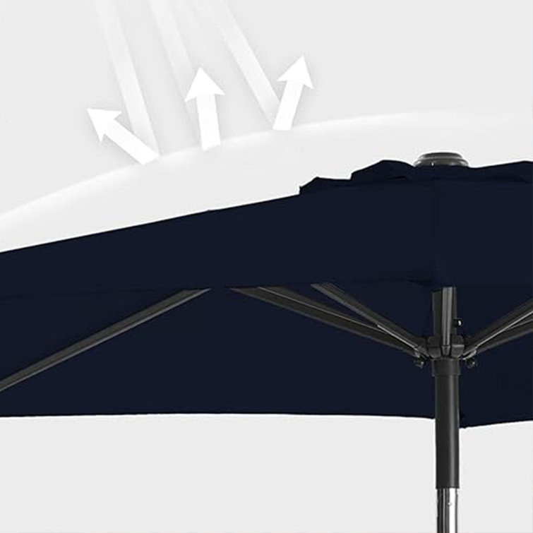 Arlmont & Co. 9 FT Patio Umbrellas Outdoor Umbrella Table Market